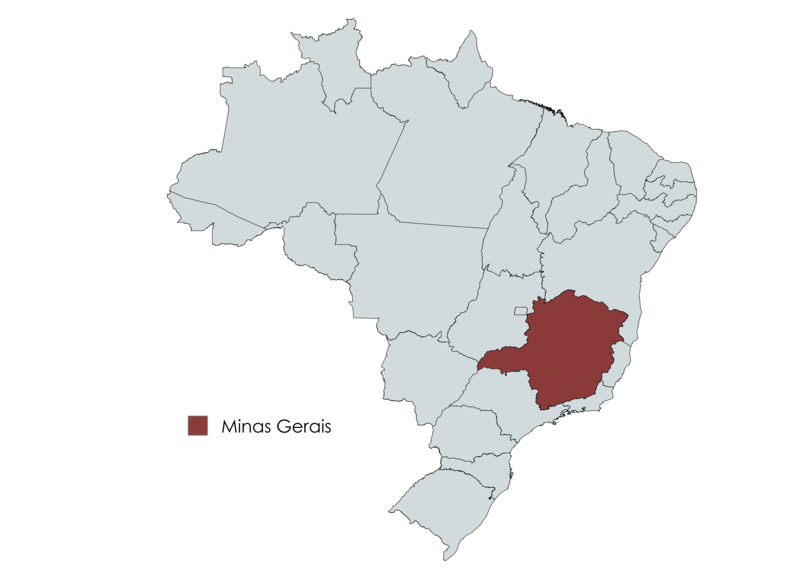 Mapa de Minas Gerais