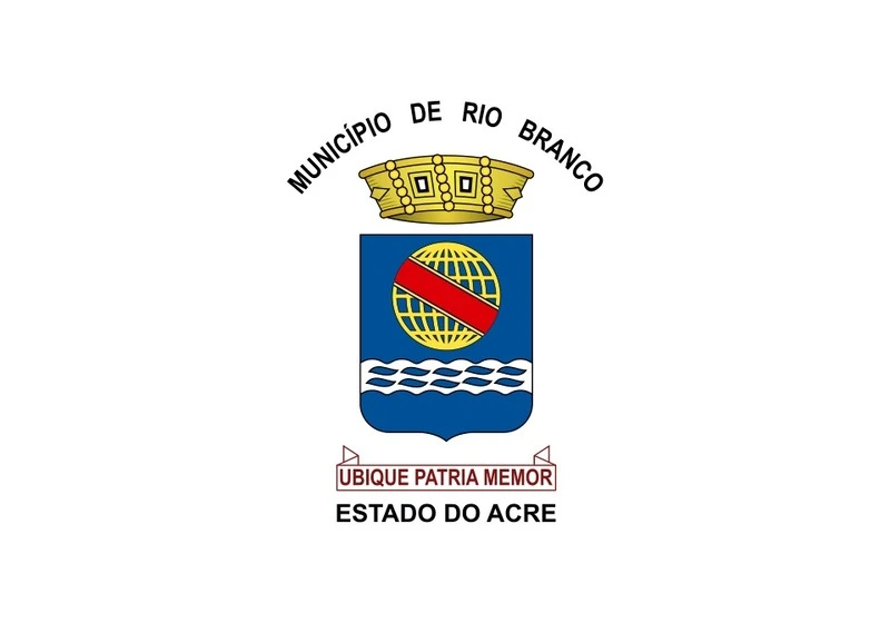 Brasão oficial do município de Rio Branco, capital do estado do Acre