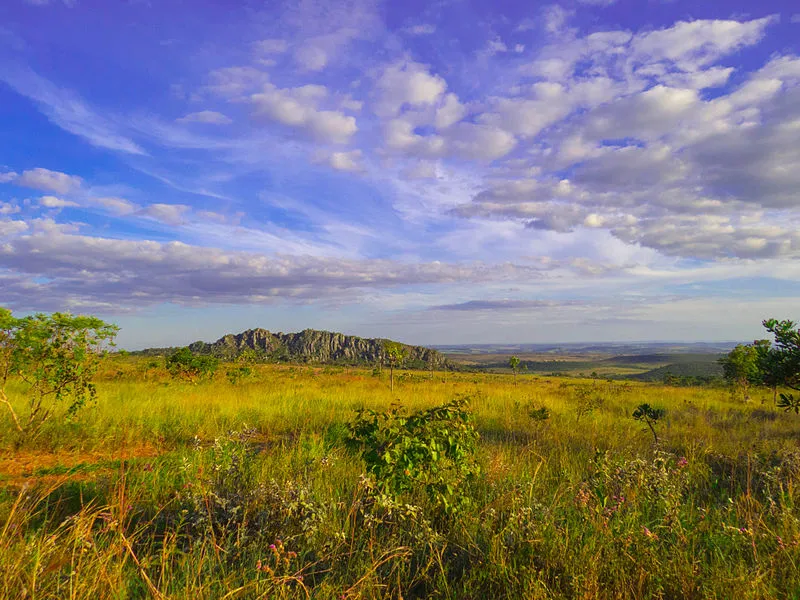 Vista do Morro Cabeludo no Parque Estadual de Terra Ronca, Goiás