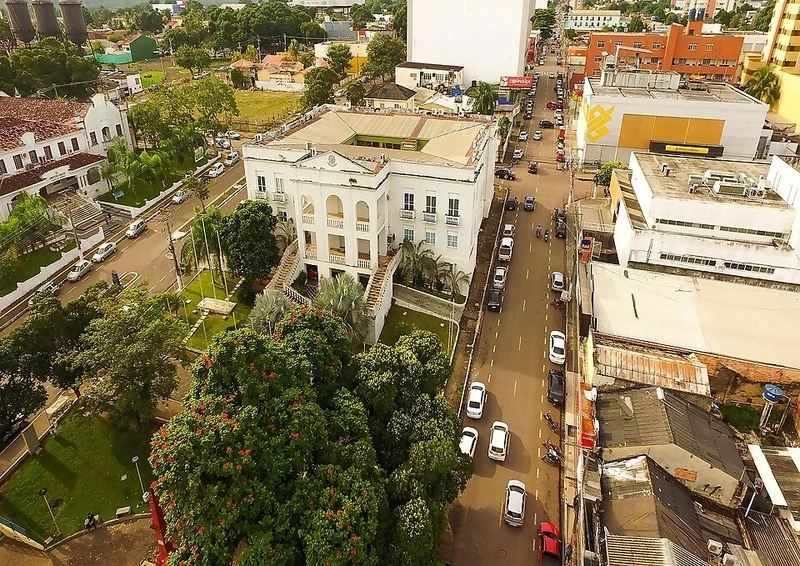 Vista aérea do Museu Palácio da Memória Rondoniense em Porto Velho RO