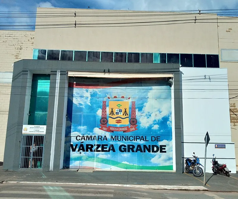 Fachada da Câmara Municipal de Várzea Grande em Mato Grosso