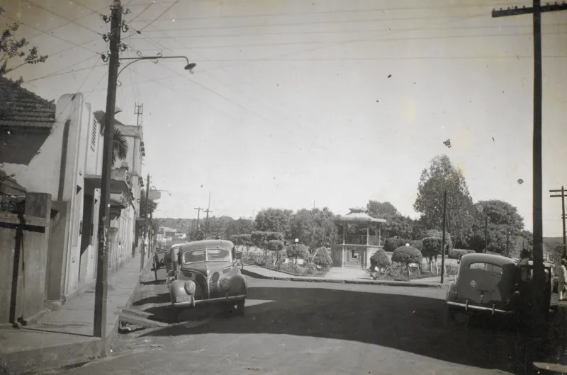 Coreto na Praça João Pessoa em Anápolis na década de 1950