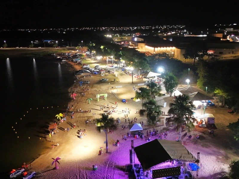 Festival de vôlei na Prainha da Via Lago em Araguaína