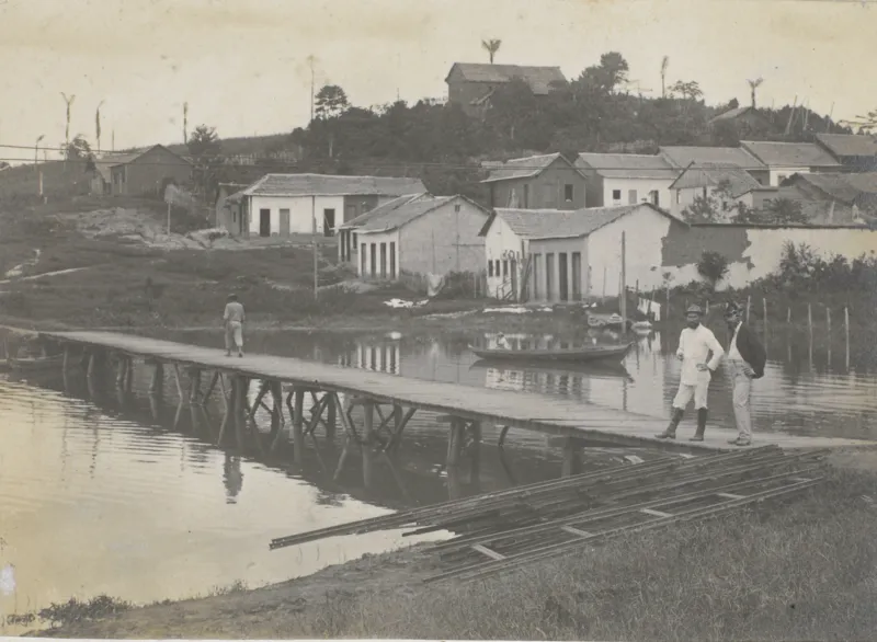 Fotografia histórica de Cruzeiro do Sul em 1909, Acre