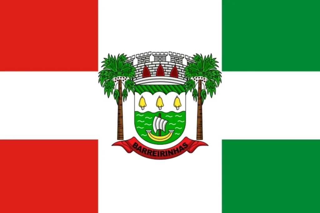Bandeira oficial do município de Barreirinhas no Maranhão