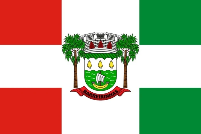 Bandeira oficial do município de Barreirinhas no Maranhão