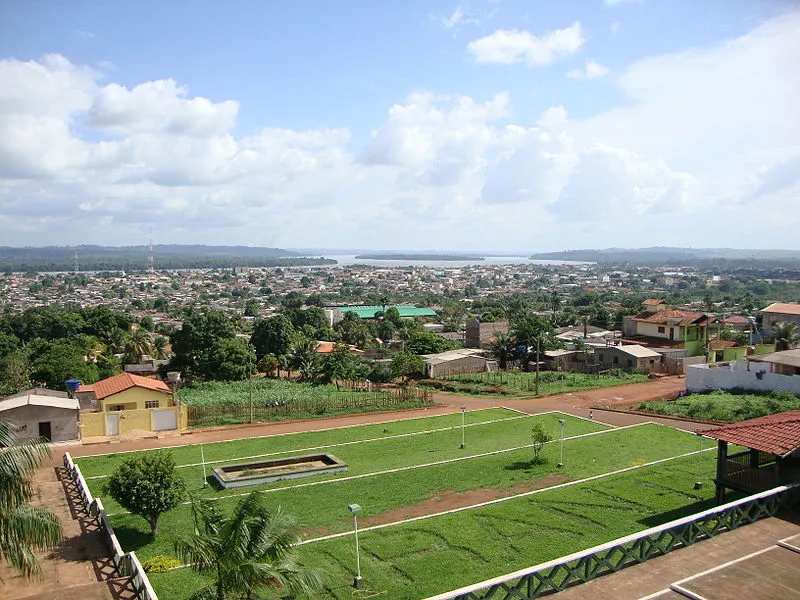 Vista panorâmica da cidade de Altamira com o Rio Xingu ao fundo