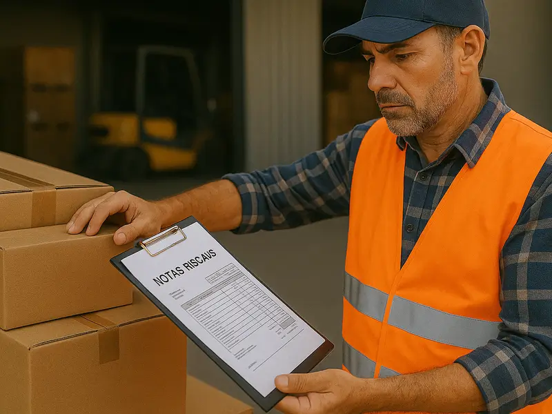 Conferência de Notas Fiscais e verificação de cargas em centro de distribuição